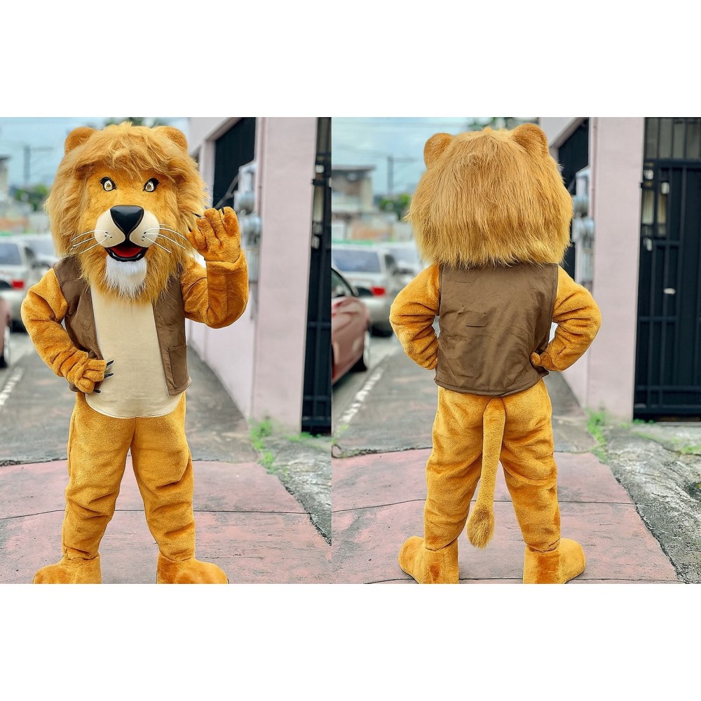 Realistic Lion Mascot Costume