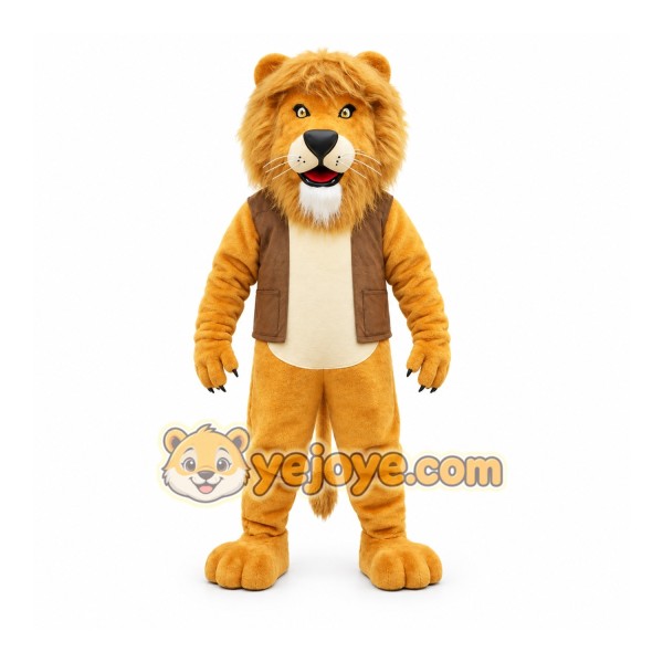 Realistic Lion Mascot Costume