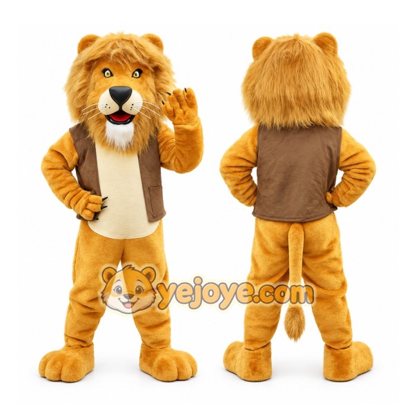 Realistic Lion Mascot Costume