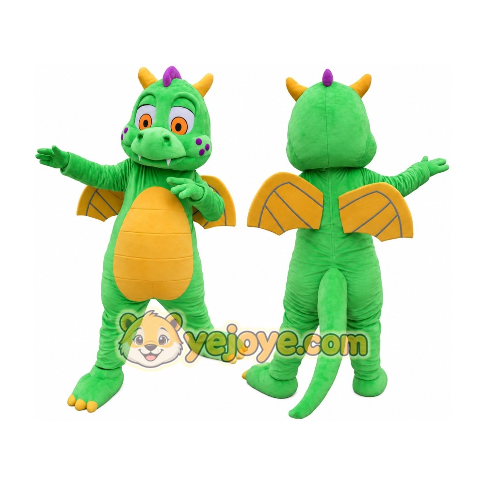 Luxury Green Dinosaur Mascot Costume Dragon For Adults Luxury Green Dinosaur Mascot Costume Dragon For Adults