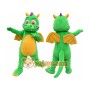 Luxury Green Dragon Mascot Costume for Adults