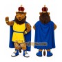 Muscular King Lion Mascot Costume