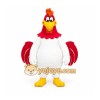 White Chicken Foghorn Leghorn Mascot Costume White Chicken Foghorn Leghorn Mascot Costume