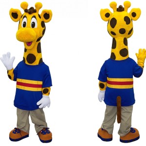 College Giraffe Mascot Costume