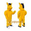 Yellow Horse Mascot Costume, Adult Full Body Suit