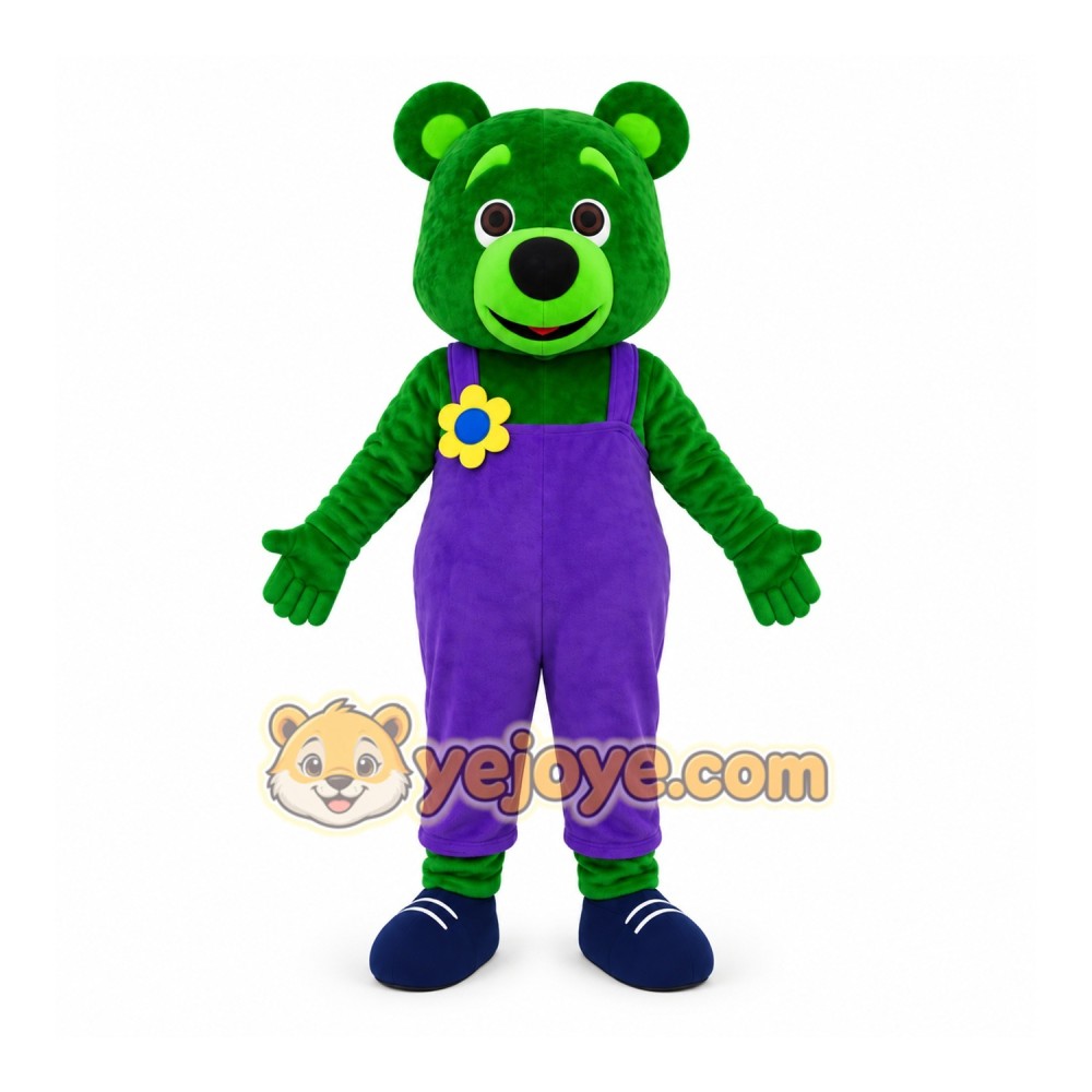 Green Bear Mascot Costume – Adult Full Body Plush Suit Green Bear Mascot Costume – Adult Full Body Plush Suit