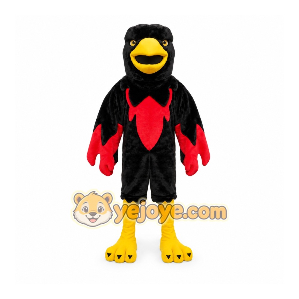 Black Bird Mascot Costume – Adult Full Body Suit Black Bird Mascot Costume – Adult Full Body Suit