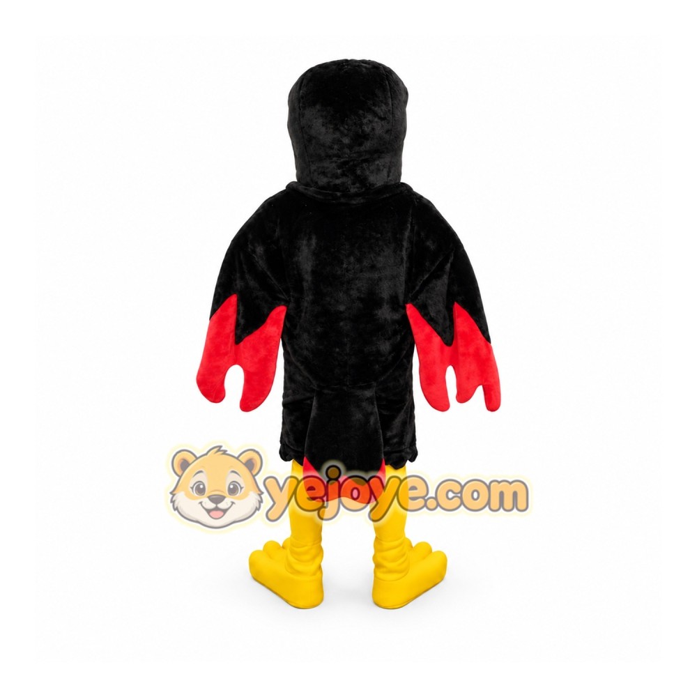 Black Bird Mascot Costume – Adult Full Body Suit Black Bird Mascot Costume – Adult Full Body Suit