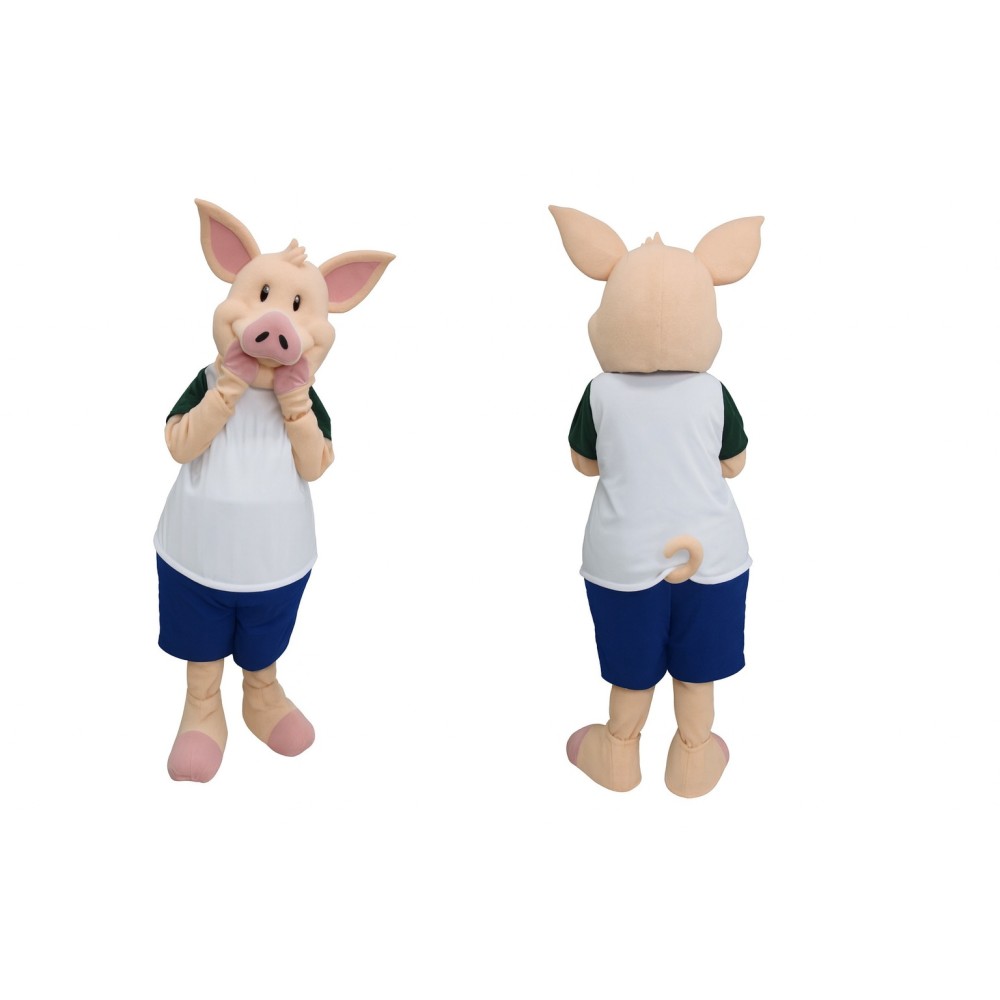 Pig Mascot Costume – Adult Full Body Suit