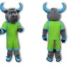 Green Bull Mascot Costume – Adult Full Body Suit
