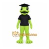 Frog Graduation Mascot Costume Frog Graduation Mascot Costume