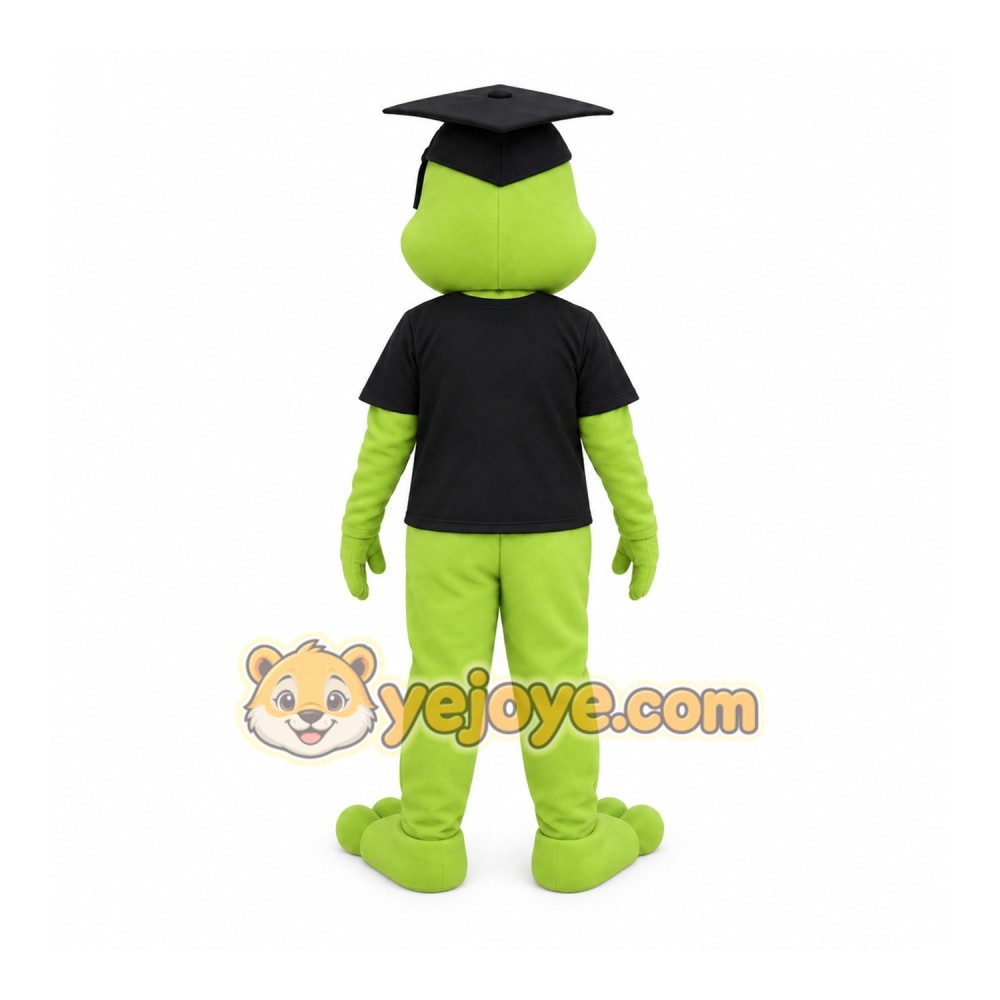 Frog Graduation Mascot Costume Frog Graduation Mascot Costume