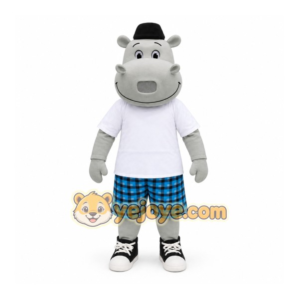 Adult Hippo Mascot Costume Adult Hippo Mascot Costume