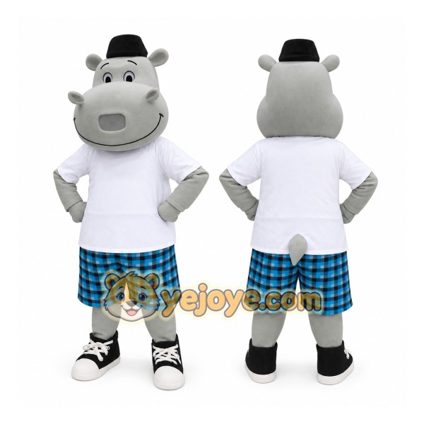 Adult Hippo Mascot Costume