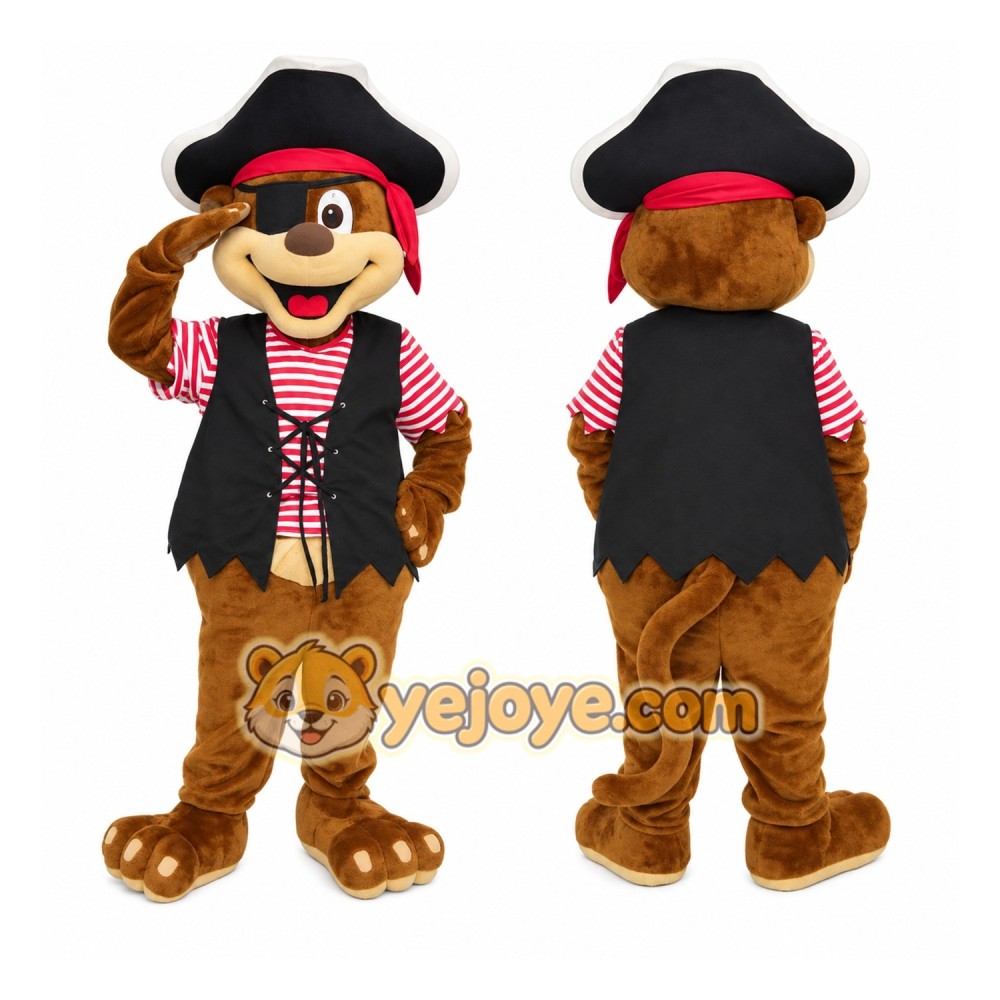 Pirate Bear Mascot Costume Pirate Bear Mascot Costume