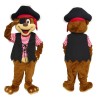 Pirate Bear Mascot Costume