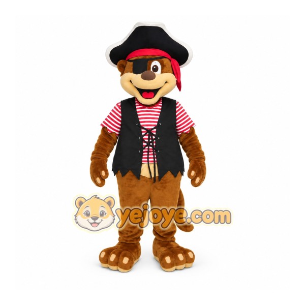 Pirate Bear Mascot Costume