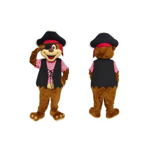 Pirate Bear Mascot Costume