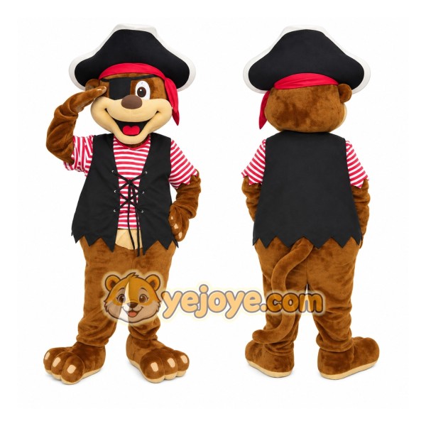 Pirate Bear Mascot Costume