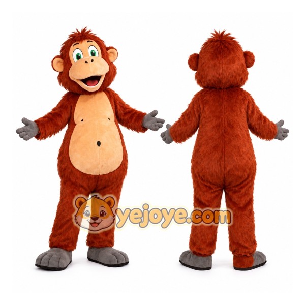 Brown Monkey Mascot Costume