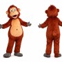 Brown Monkey Mascot Costume