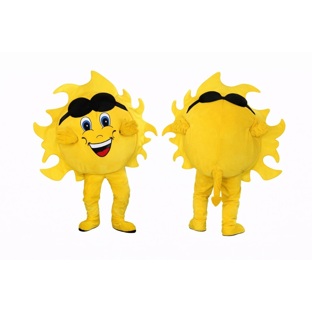 Smiling Sun Mascot Costume