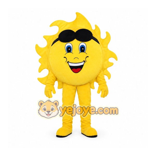 Smiling Sun Mascot Costume Smiling Sun Mascot Costume