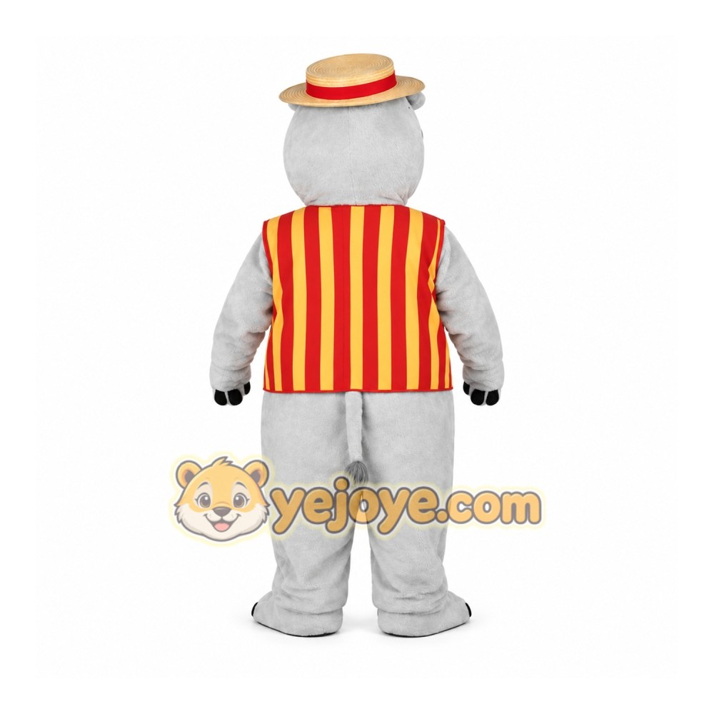 Dapper Rhino Mascot Costume Dapper Rhino Mascot Costume