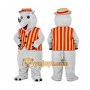 Dapper Rhino Mascot Costume