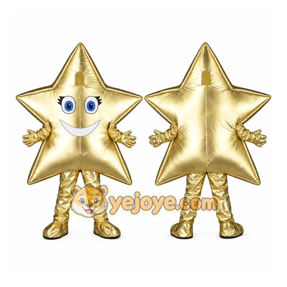 Gold Star Mascot Costume