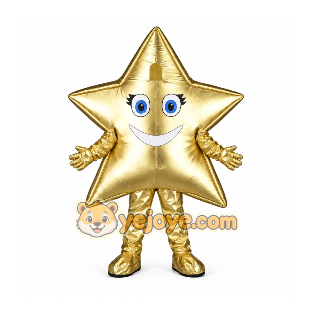 Gold Star Mascot Costume