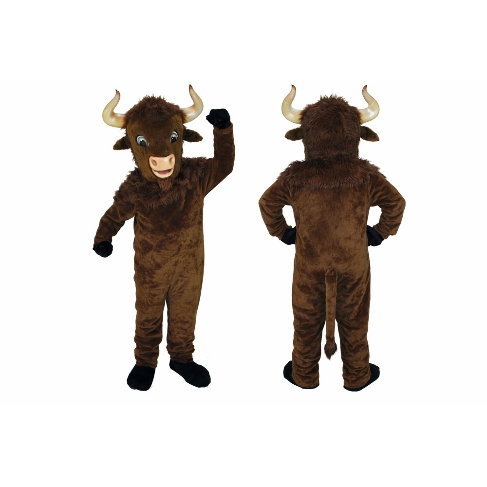 Brown Bull Mascot Costume
