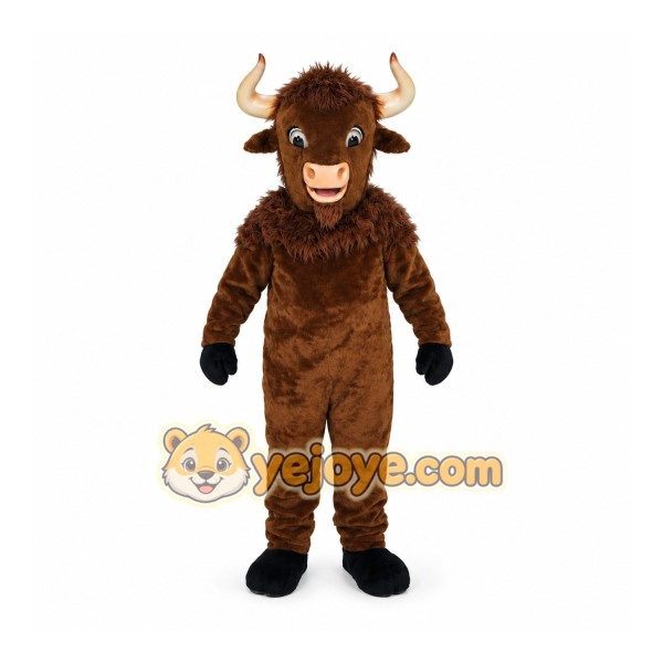 Brown Bull Mascot Costume Brown Bull Mascot Costume