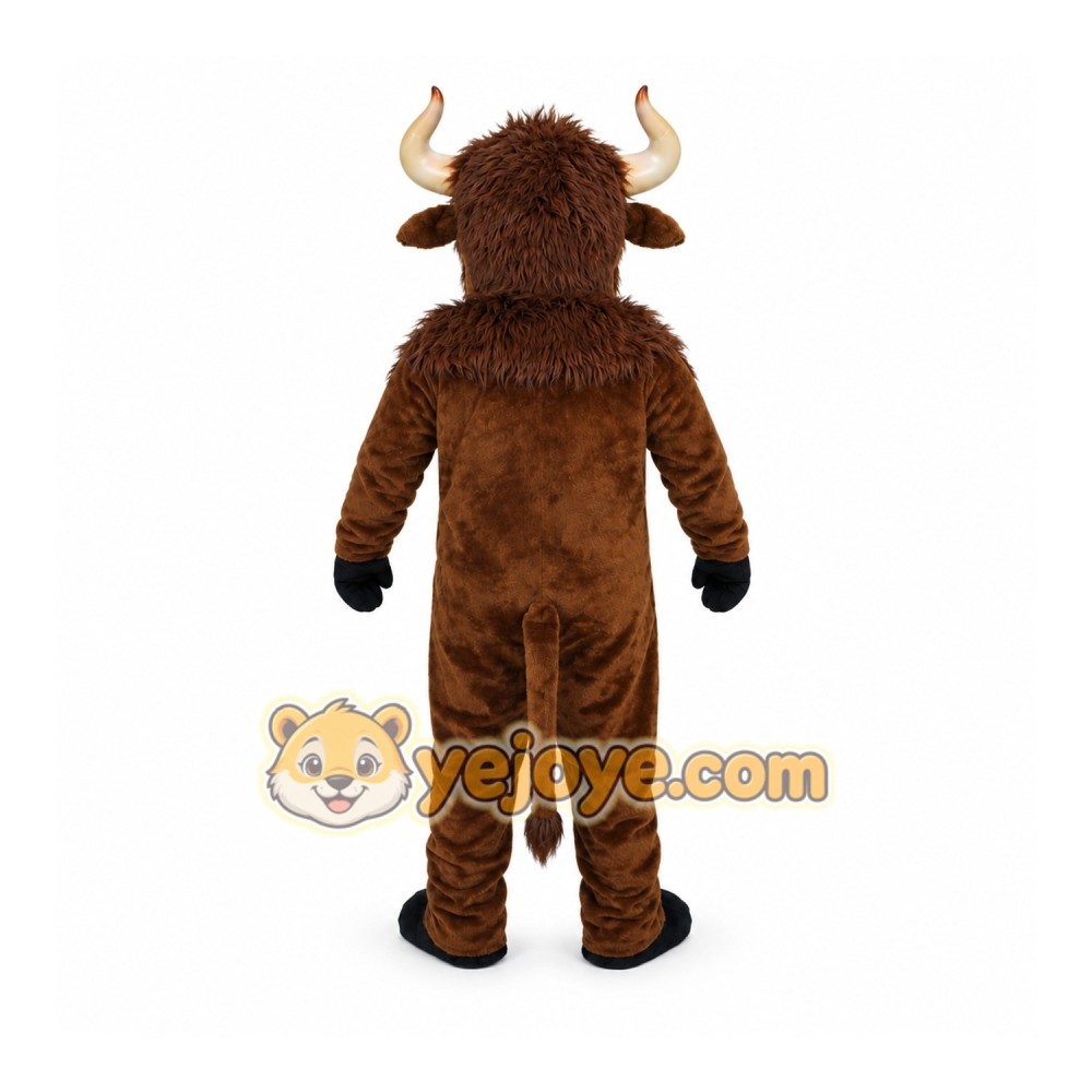 Brown Bull Mascot Costume Brown Bull Mascot Costume
