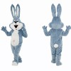Sky Blue Bunny Mascot Costume