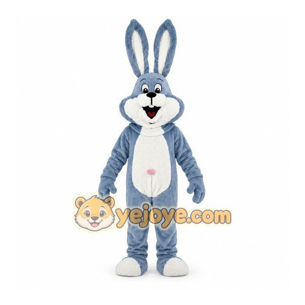 Sky Blue Bunny Mascot Costume Sky Blue Bunny Mascot Costume