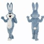 Sky Blue Bunny Mascot Costume