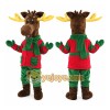 Christmas Moose Mascot Costume Christmas Moose Mascot Costume