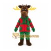 Christmas Moose Mascot Costume Christmas Moose Mascot Costume