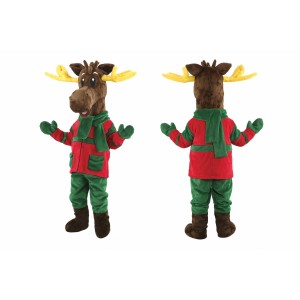 Christmas Moose Mascot Costume
