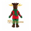 Christmas Moose Mascot Costume Christmas Moose Mascot Costume