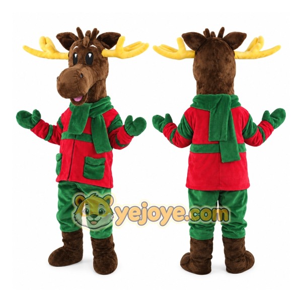 Christmas Moose Mascot Costume
