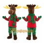 Christmas Moose Mascot Costume