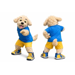 Sporty Dog Mascot Costume