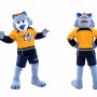 Athletic Wolf Mascot Costume
