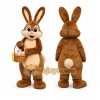 Brown Easter Bunny Mascot Costume Brown Easter Bunny Mascot Costume