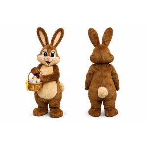 Brown Easter Bunny Mascot Costume