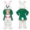 Green Easter Bunny Mascot Costume