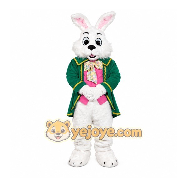 Green Easter Bunny Mascot Costume Green Easter Bunny Mascot Costume