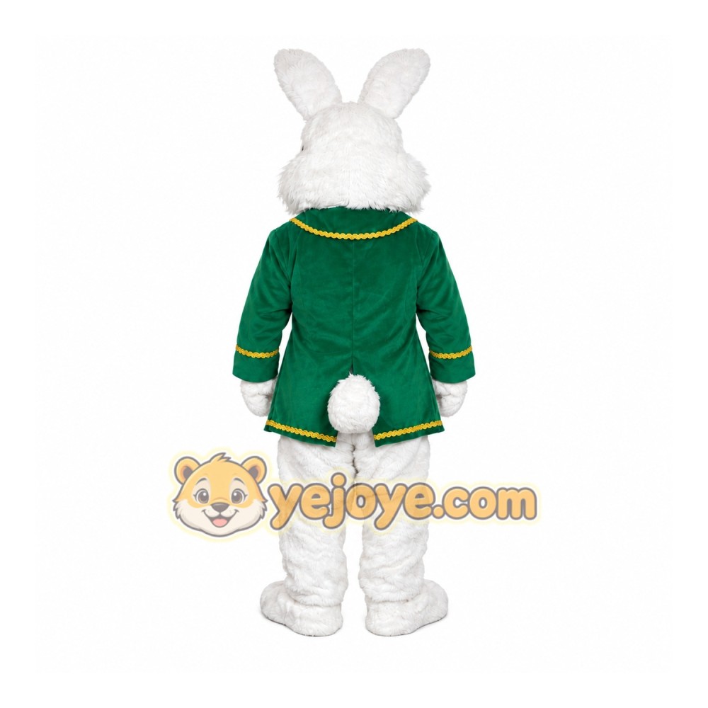 Green Easter Bunny Mascot Costume Green Easter Bunny Mascot Costume